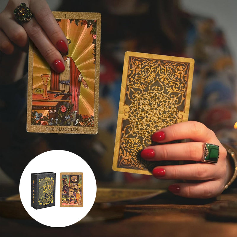 Tarot Gouden Deck Kaarten – Elegante en Mystieke Set voor Waarzeggerij en Intuïtie