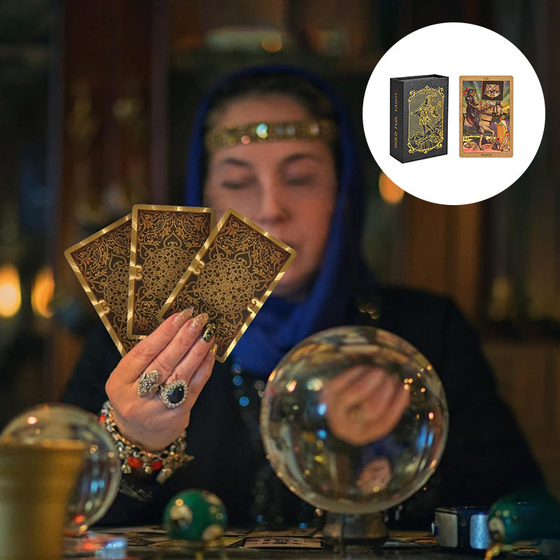 Tarot Gouden Deck Kaarten – Elegante en Mystieke Set voor Waarzeggerij en Intuïtie