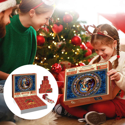 Kerststal Adventskalender Puzzel - Feestelijk familieplezier voor de feestdagen