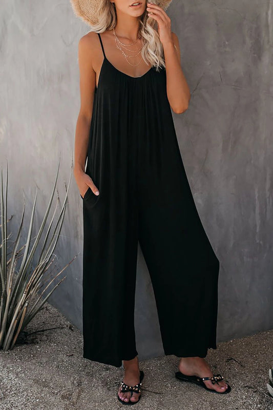 Jumpsuit met wijde pijpen