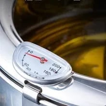 Friteuse met ingebouwde thermometer en deksel - Elke keer perfect frituren