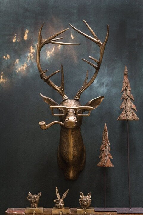 Stag muur dieren decor