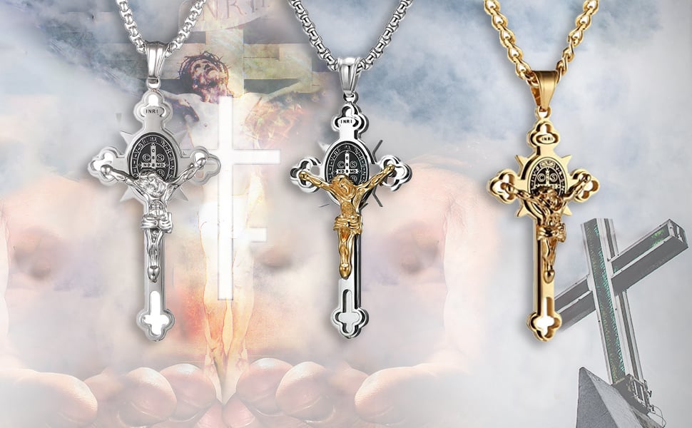 Jezus Kruis Amulet Hanger - Betekenisvolle Religieuze Sieraden voor Geloof en Inspiratie