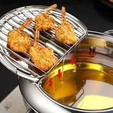 Friteuse met ingebouwde thermometer en deksel - Elke keer perfect frituren